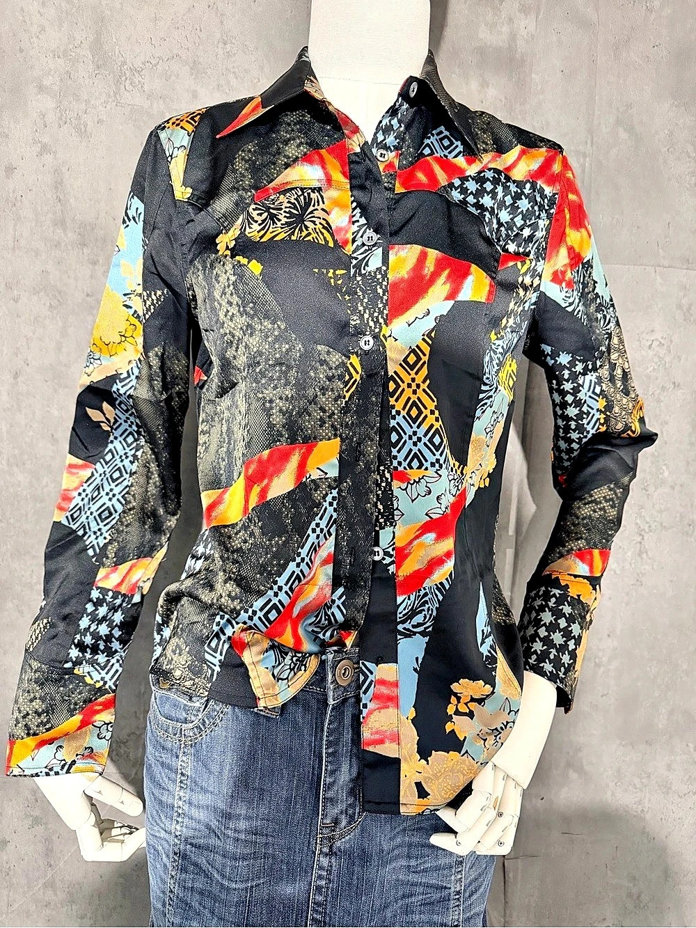 J.LINDEBERG Abstract Print Button Down Shirt